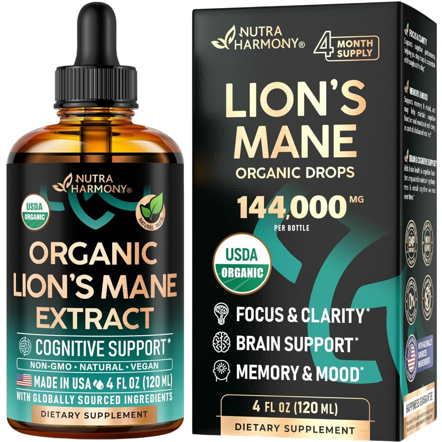 Lion's Mane USDA Organic Drops