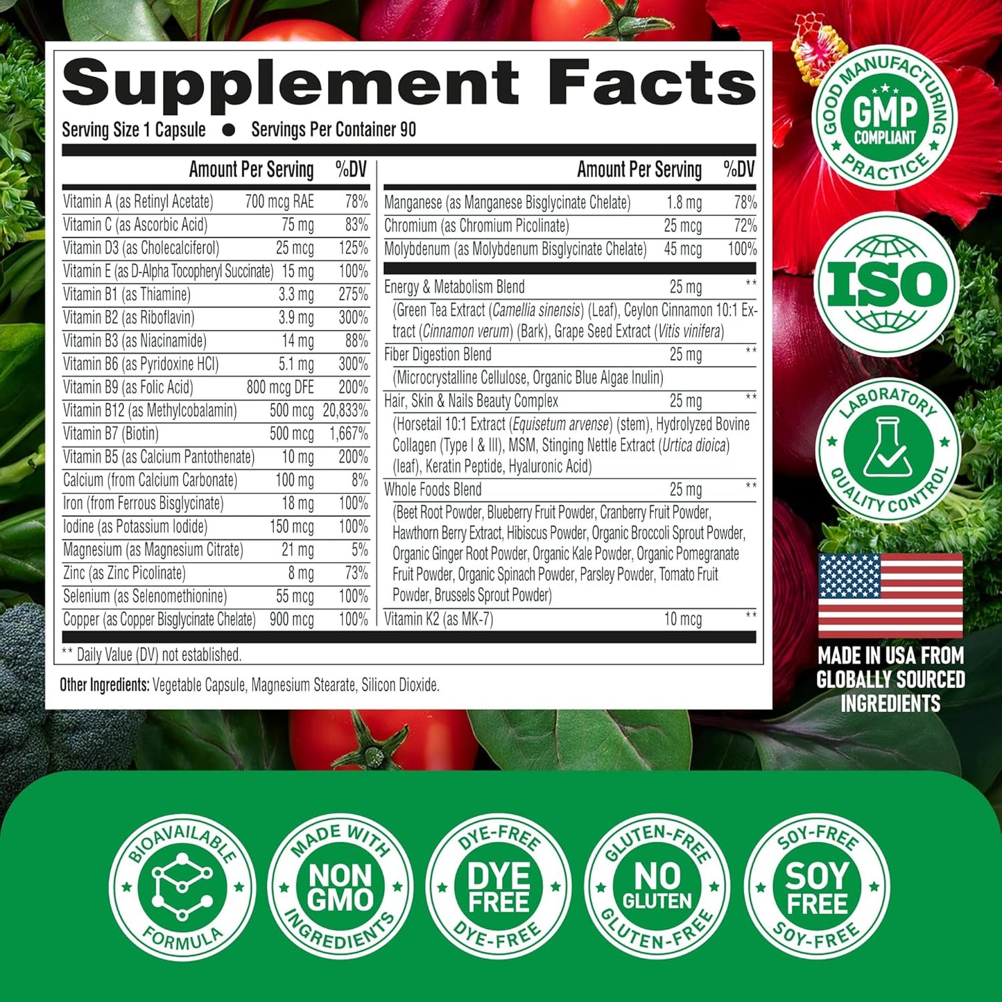 Multivitamin for Women: 47-in-1 Complex