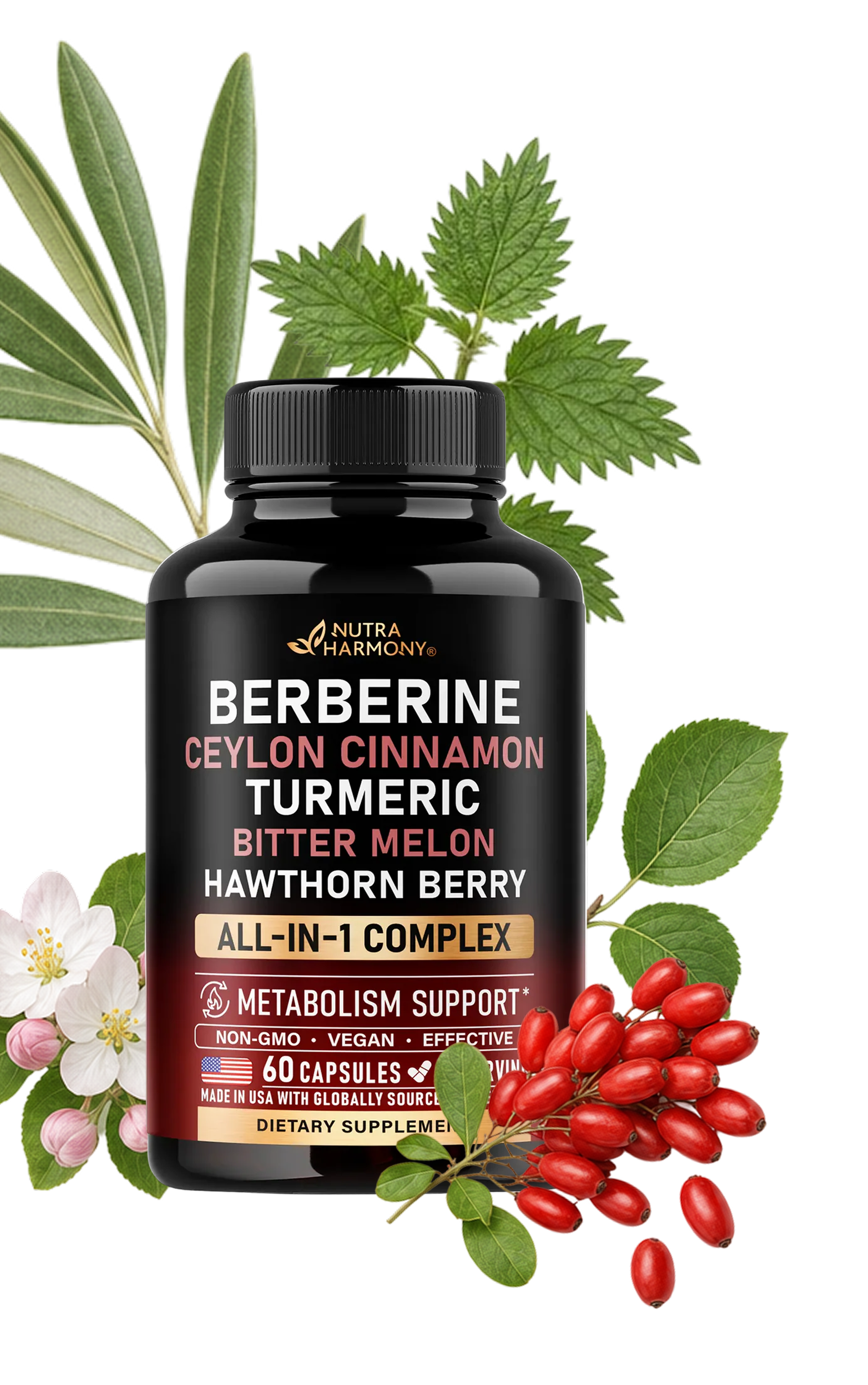 NutraHarmony Berberine Blend formula ingredients