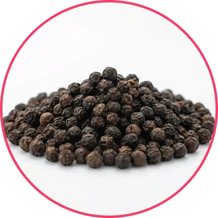 Black peppercorns
