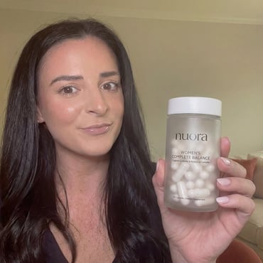 Lisa Reed holding Nuora