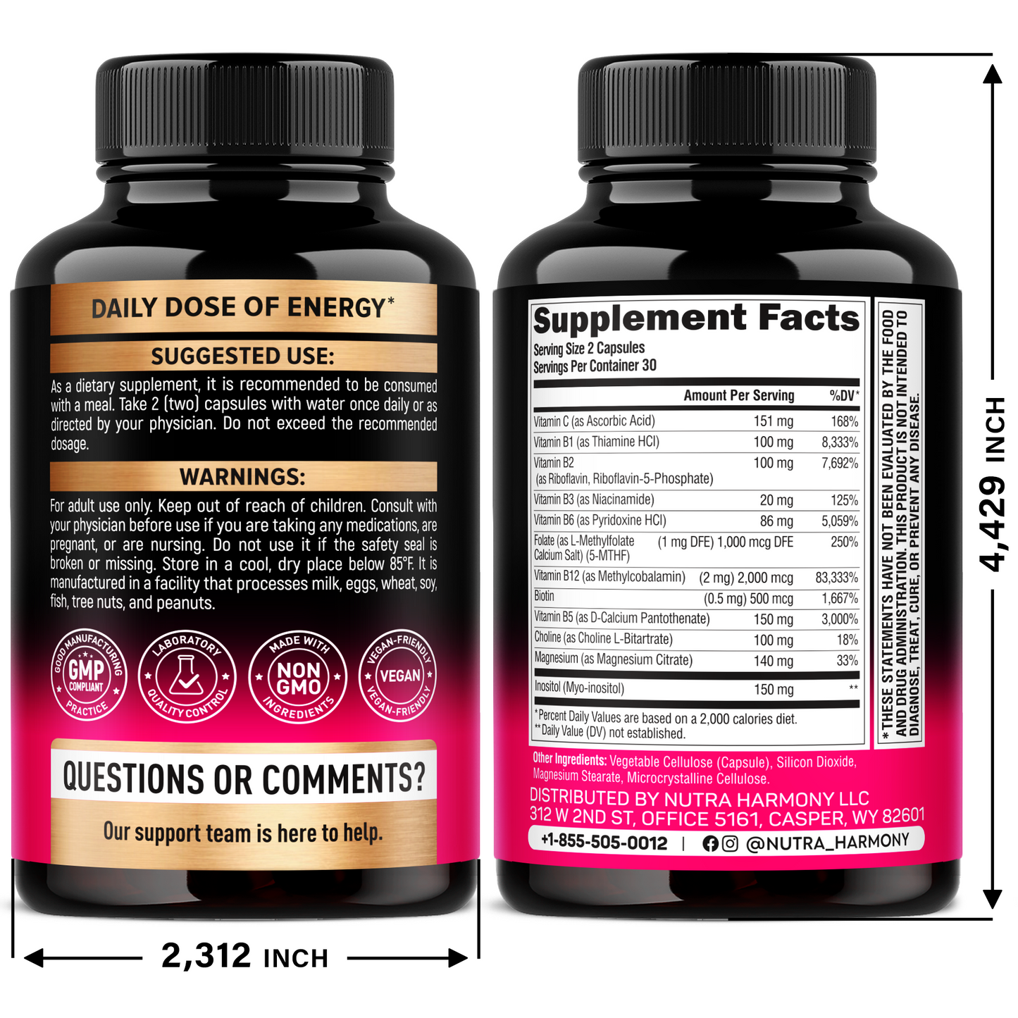 Vitamin B Complex for Men & Women