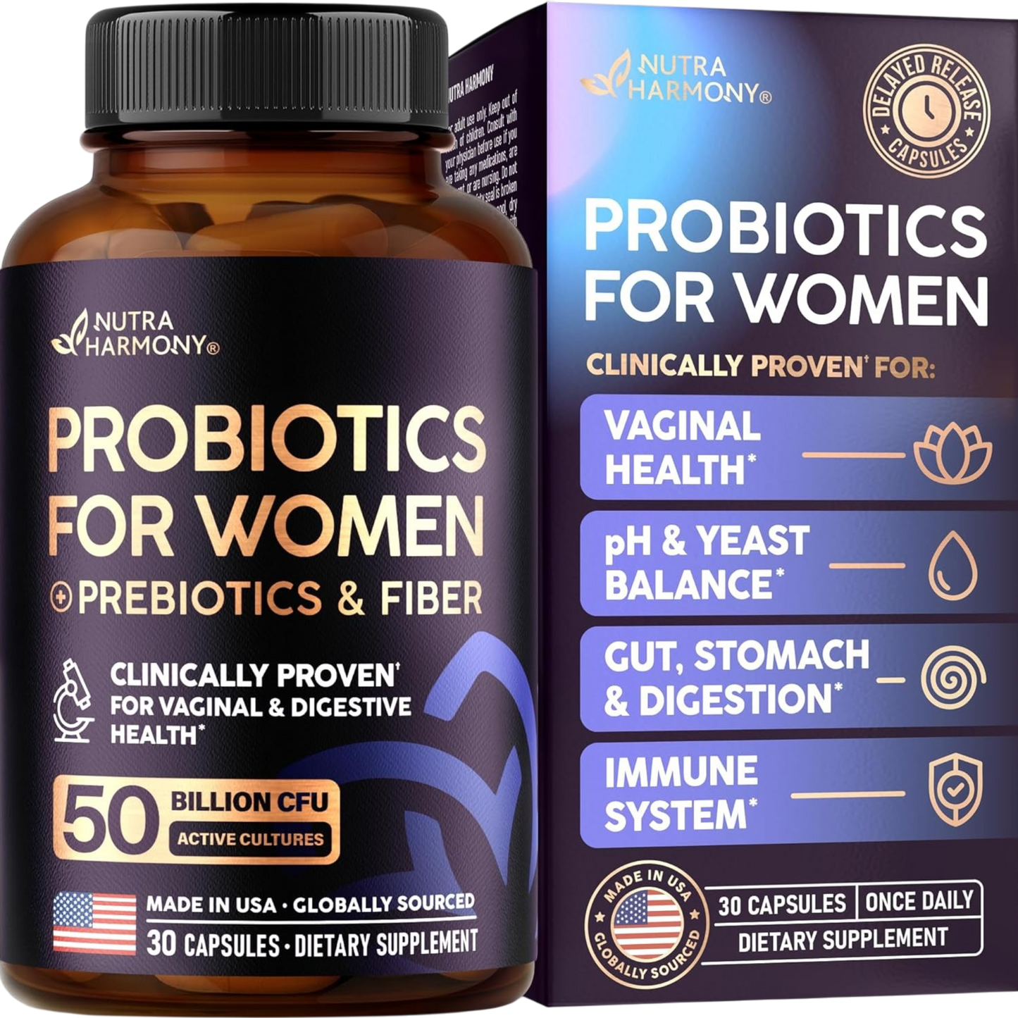 Probiotics for Women with Prebiotics & Fiber