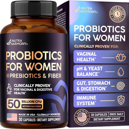 Probiotics for Women with Prebiotics & Fiber