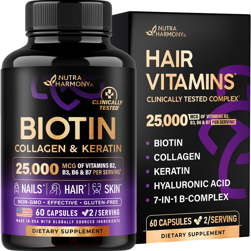 Biotin Collagen & Keratin | Hair Skin & Nails Vitamins