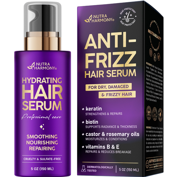 Hydrating Hair Serum by NUTRAHARMONY | Repair, Shine & Anti-Frizz