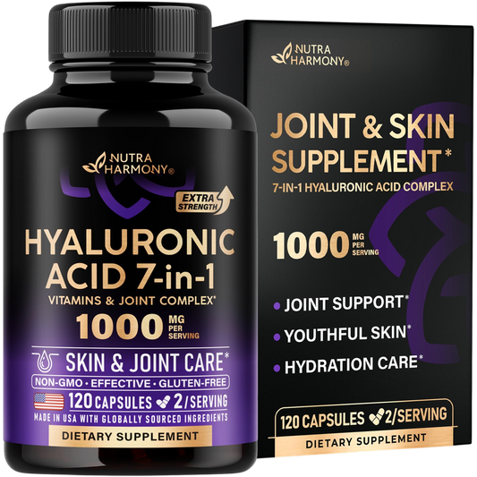 Hyaluronic Acid Supplement Complex 7-in-1 for Skin Hydratation & Joint Comfort