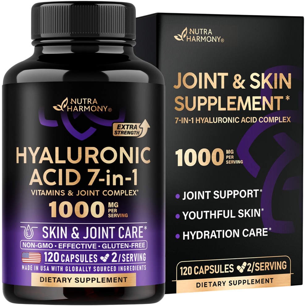 Hyaluronic Acid Supplement Complex 7-in-1 for Skin Hydratation & Joint ...