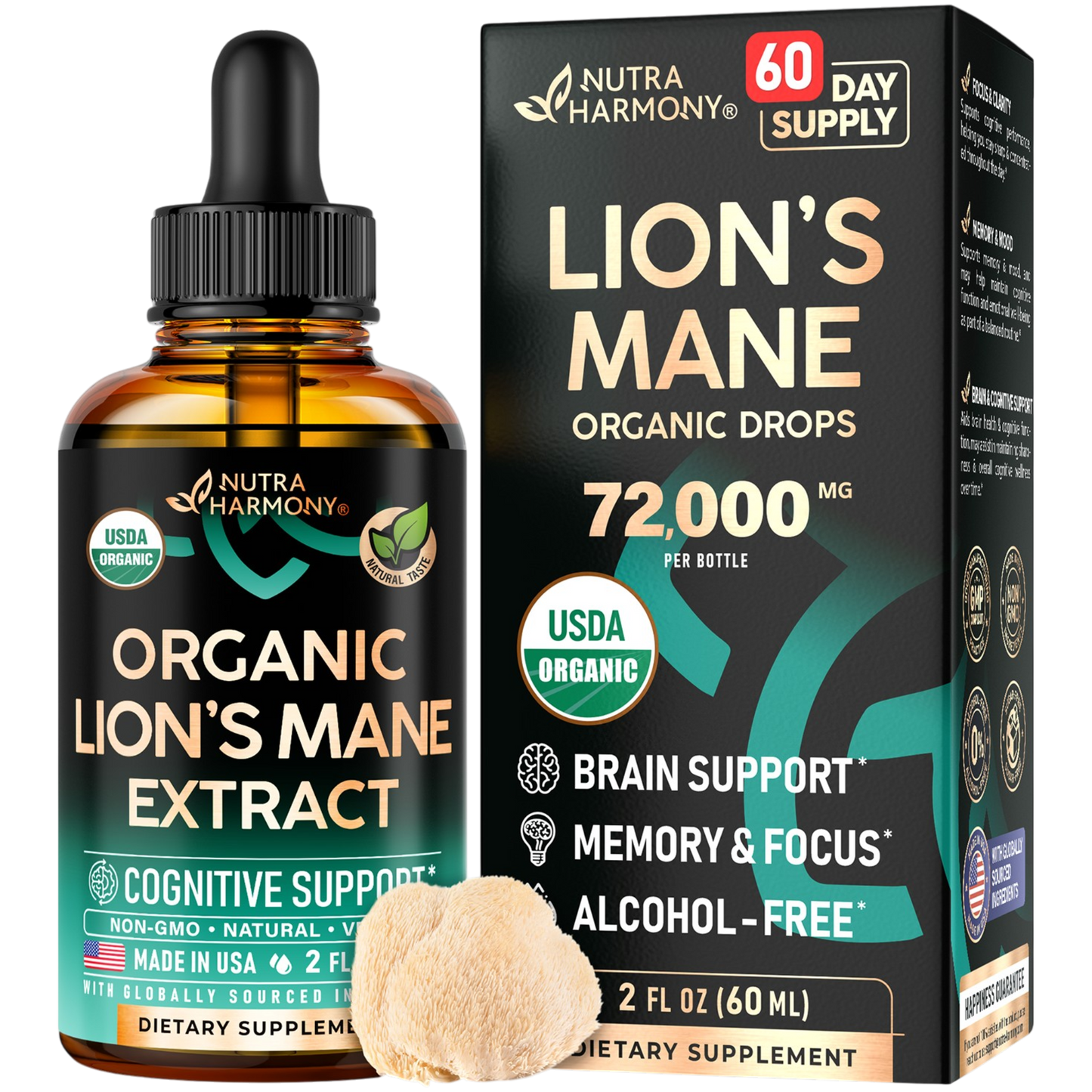 Lion's Mane USDA Organic Drops