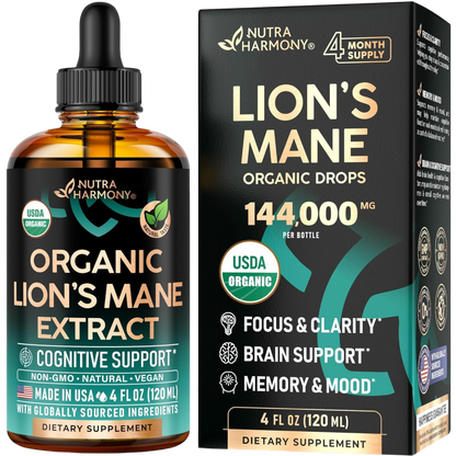 Lion's Mane USDA Organic Drops