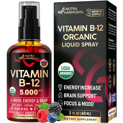 USDA Organic Vitamin B12 Spray