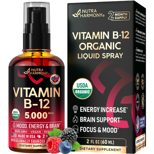 USDA Organic Vitamin B12 Spray