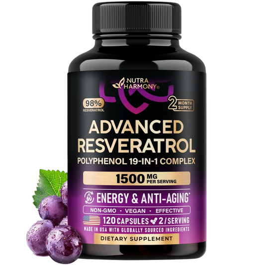 Resveratrol | Berberine | Quercetin | Apple Cider Vinegar - 19-in-1 Polyphenol Complex