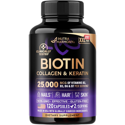 Biotin Collagen & Keratin | Hair Skin & Nails Vitamins