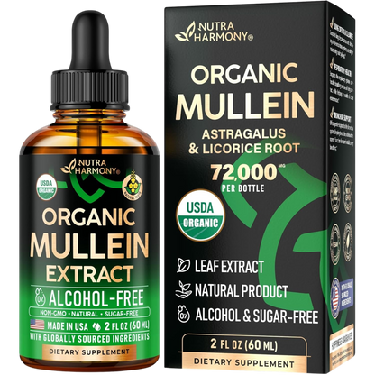 USDA Organic Mullein Drops for Lungs