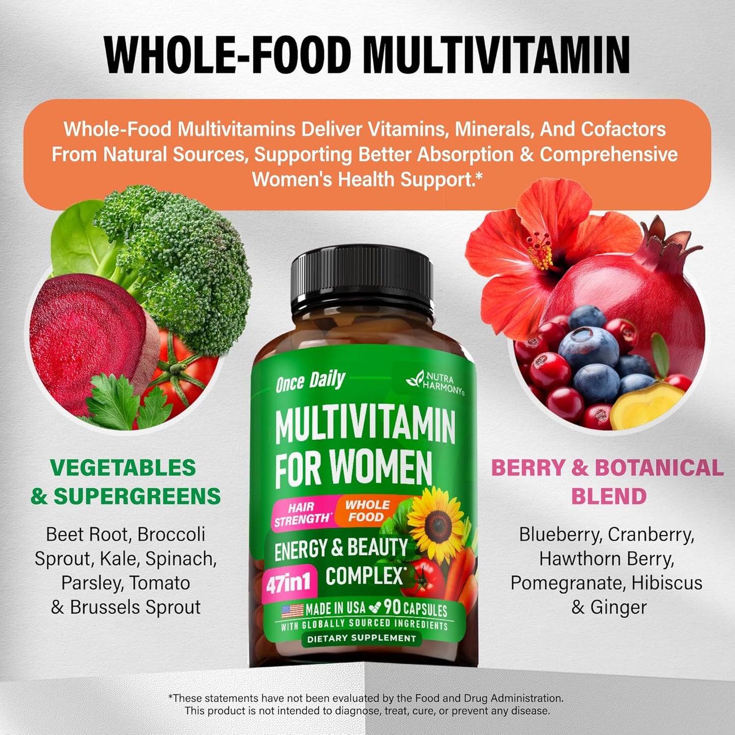 Multivitamin for Women: 47-in-1 Complex