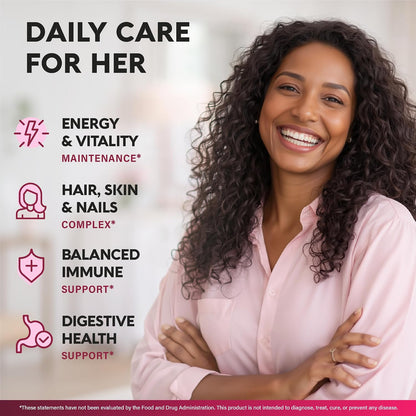 Complete 47-in-1 Multivitamin for Women | 90 Capsules, 90-Day Supply