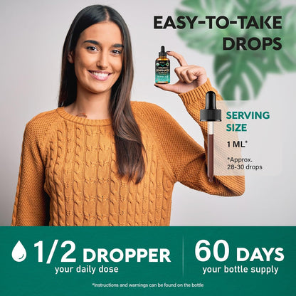 USDA Organic Lymphatic Support 8-in-1 Herbal Blend Liquid Drops