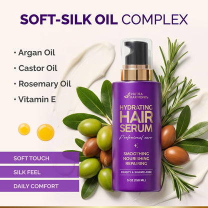 Soft-Silk Oil Complex
Highlights the botanical oil blend formulation:

Key Components: Argan Oil, Castor Oil, Rosemary Oil, and Vitamin E.

Textural Finish: Delivers a soft touch, silk feel, and daily comfort without a greasy residue.