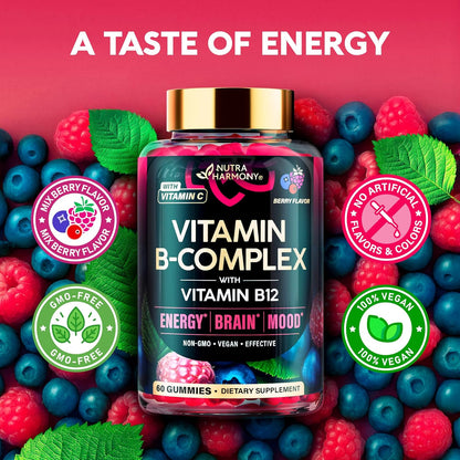 Sugar-free Vitamin B-Complex Gummies with Vitamin B12