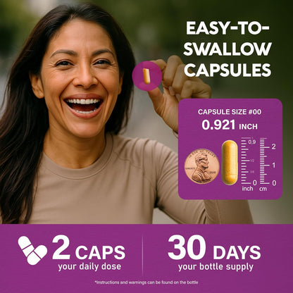 Menopause Supplement for Women with Dong Quai, Black Cohosh, Prebiotics & Probiotics