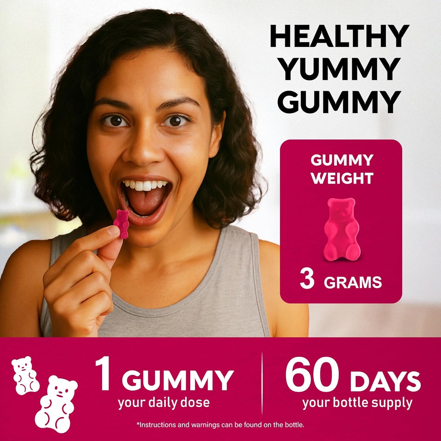 Sugar-free Vitamin B-Complex Gummies with Vitamin B12