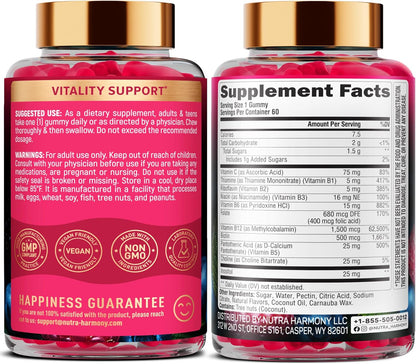 Sugar-free Vitamin B-Complex Gummies with Vitamin B12
