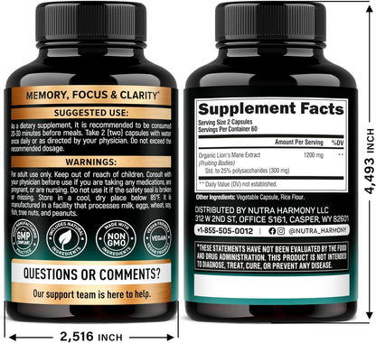 Lion's Mane Supplement Capsules