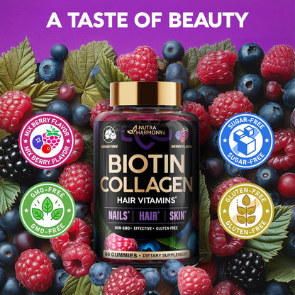 Biotin, Collagen & Keratin | Hair, Skin & Nails Gummies
