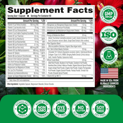 Multivitamin for Women: 47-in-1 Complex