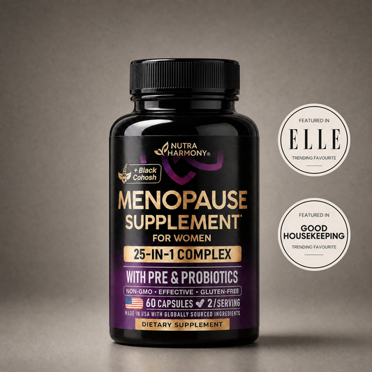 NutraHarmony Menopause Blend — 25-in-1 HRT Alternative for Mood Swings, Night Sweats & Midlife Weight