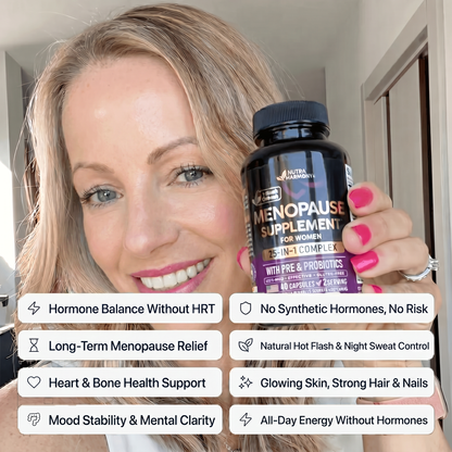 NutraHarmony Menopause Blend — 25-in-1 HRT Alternative for Mood Swings, Night Sweats & Midlife Weight
