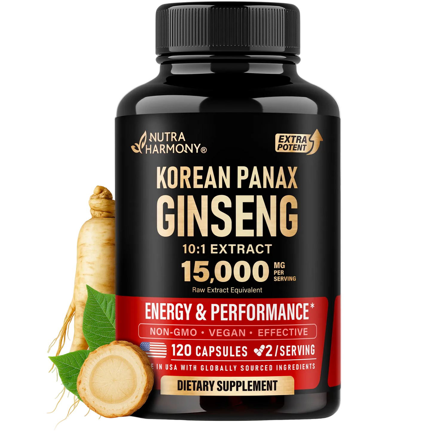 Korean Red Panax Ginseng Supplement for Men