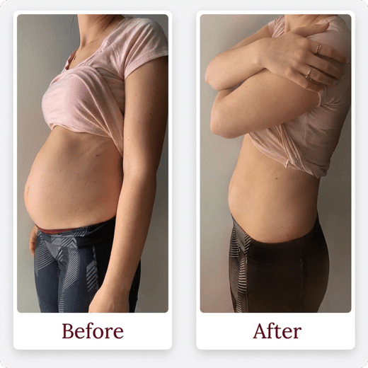 Before and after photo