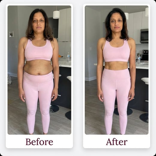 Before and after photo
