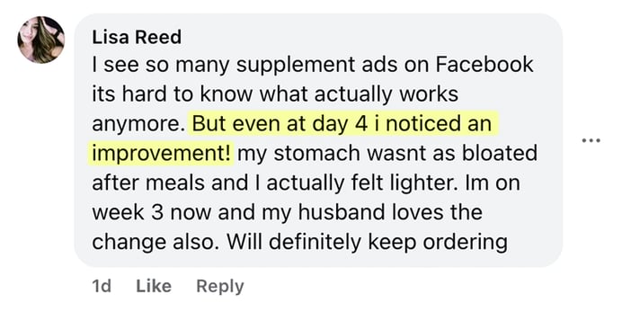 Lisa Reed review screenshot