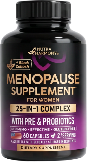 One bottle of Nutra Harmony Menopause Supplement