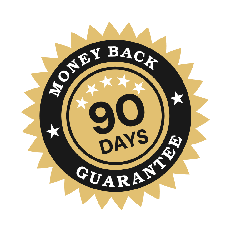 90-day money-back guarantee